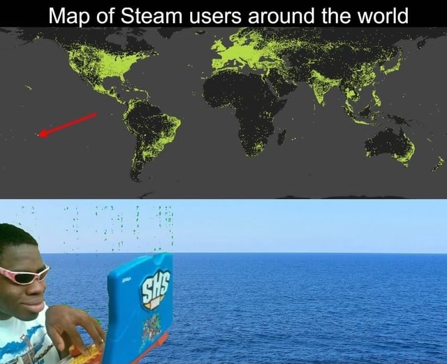 Map Of Steam Users Around The World IFunny Map Of Steam Users Around The World IFunny