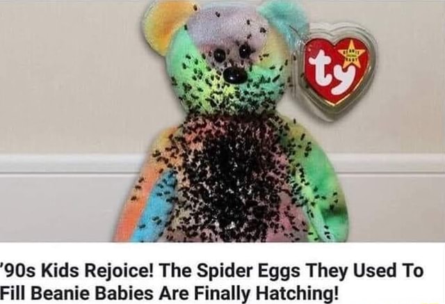 Ty beanie babies filled with spider eggs discount