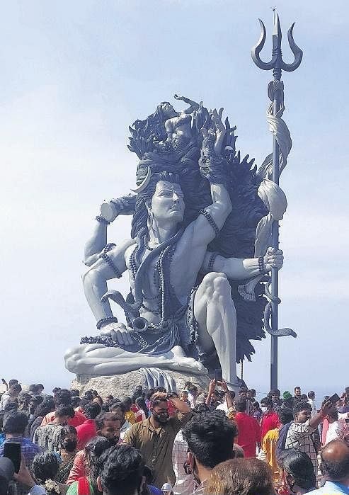 Kerala's biggest Shiva sculpture was unveiled for public on 21 December ...