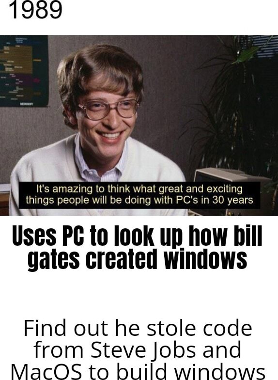 1989 It's amazing to think what great and exciting things people will