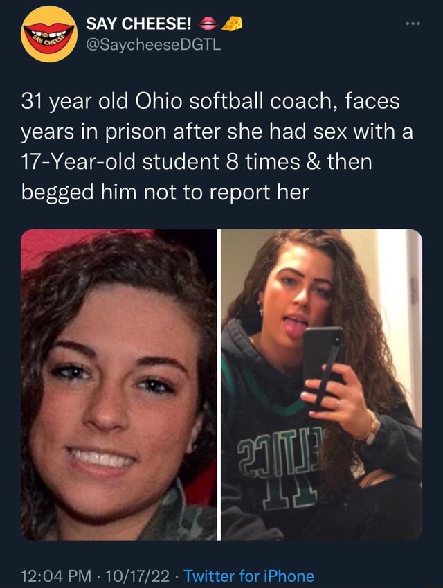 Say Cheese S 31 Year Old Ohio Softball Coach Faces Years In Prison