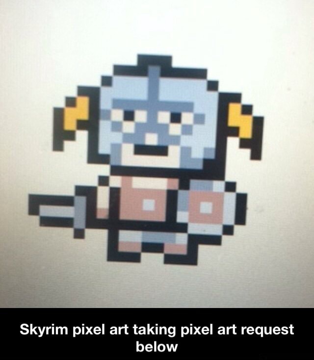 Skyrim pixel art taking pixel art request below Skyrim pixel art