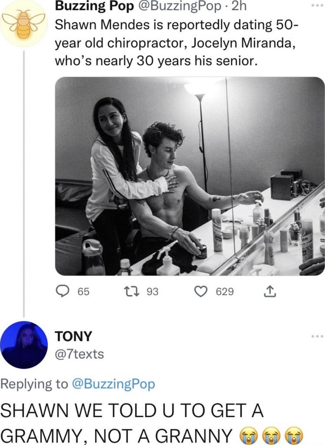 Buzzing Pop BuzzingPop Shawn Mendes is reportedly dating 50 year old
