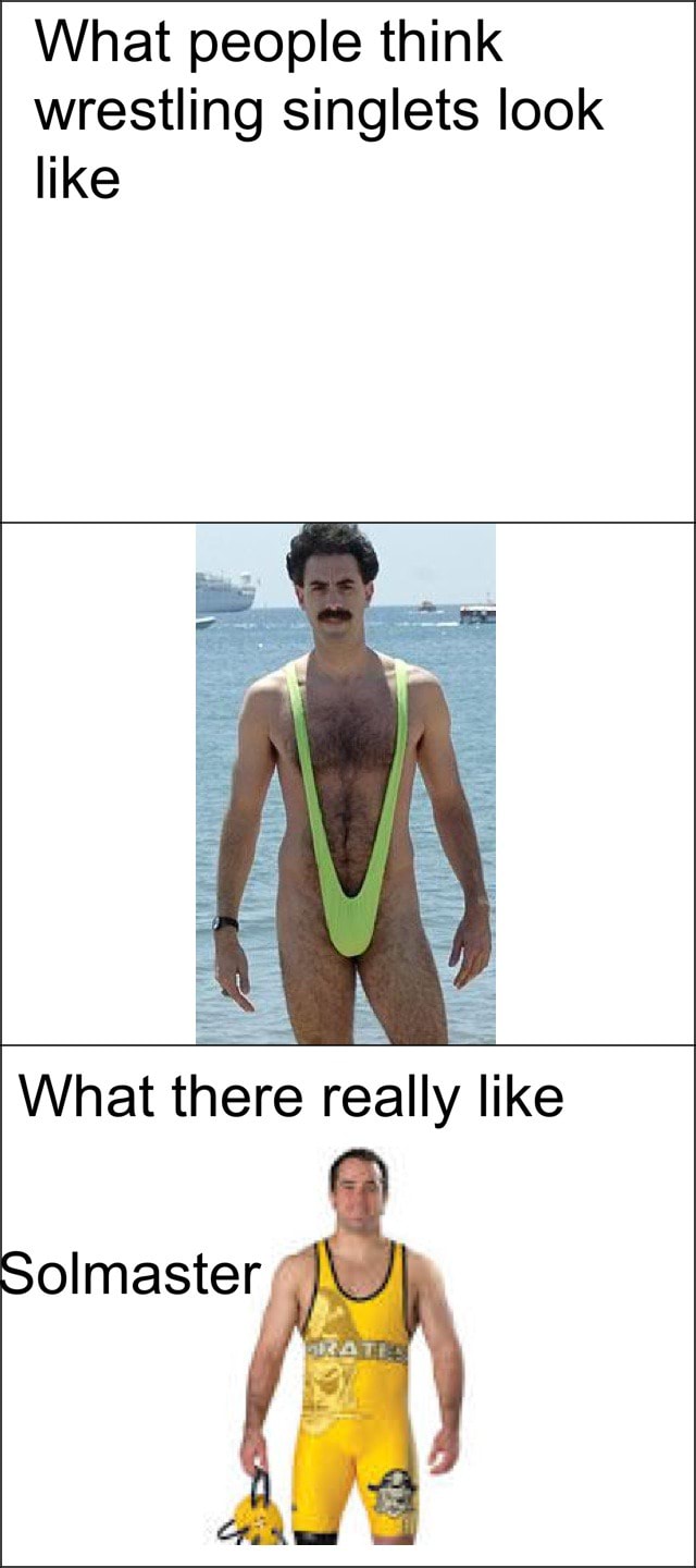 What people think wrestling singlets look like iFunny )