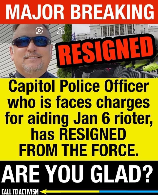 MAJOR BREAKING Capitol Police Officer Who Is Faces Charges For Aiding ...