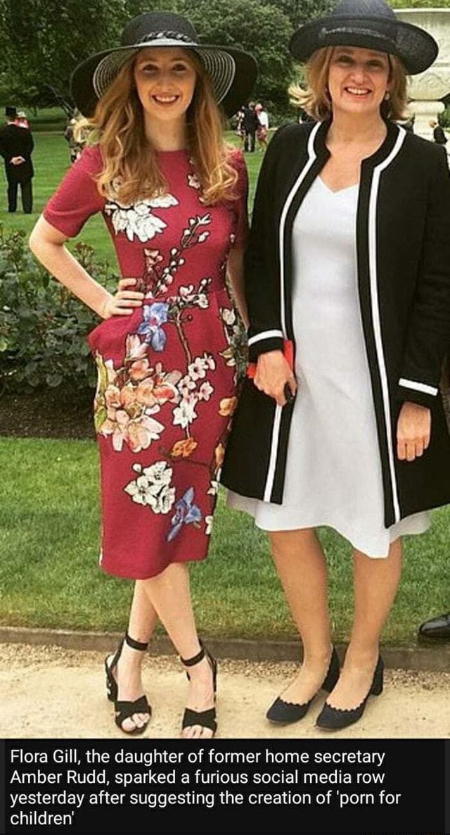 Flora Gill, the daughter of former home secretary Amber Rudd, sparked a ...