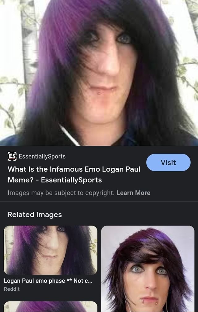 Al ES EssentiallySports What Is the Infamous Emo Logan Paul Meme ...