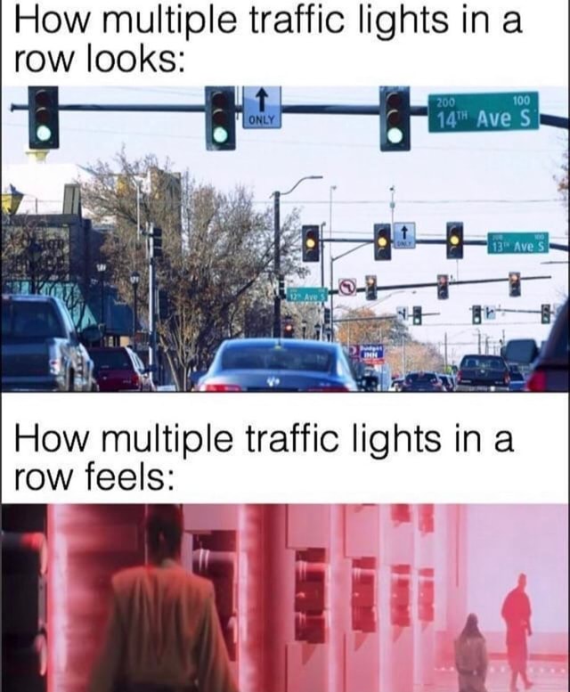 How multiple traffic. lights in row looks: How multiple traffic lights ...