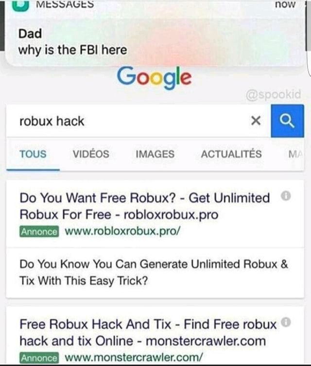 Dad Why Robux Hack X 00 You Want Free Robux Get Unlimited Robux For Free Robloxrobux Pro Do You Know You Can Generate Unlimited Robux Tix With This Easy Trick - hack do robux