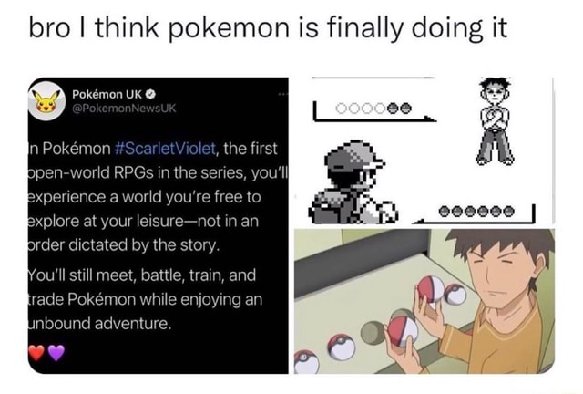 Bro I think pokemon is finally doing it Pokemon UK @ in Pokmon #Scarlet ...