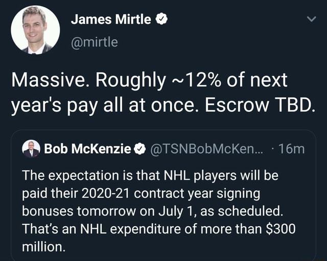 Massive. Roughly 12 of next year's pay all at once. Escrow TBD. RA