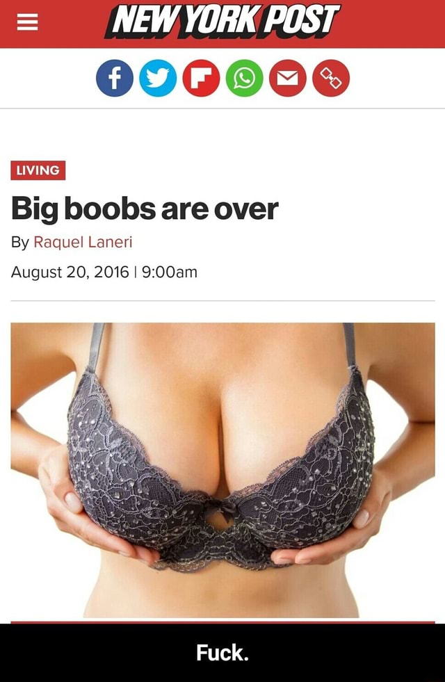 Big boobs are over