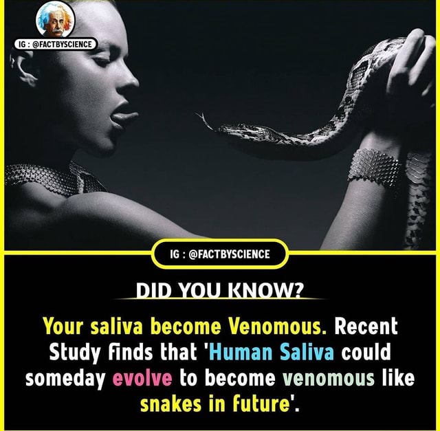 FACTBYSCIENCE IG FACTBYSCIENCE _DID YOU KNOW? Your saliva
