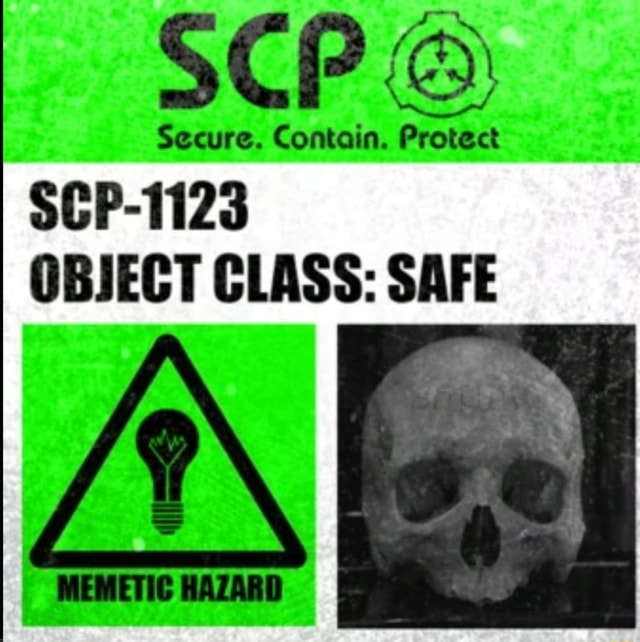 Scp Secure Contain Protect Scp 1123 Object Class Safe Ifunny
