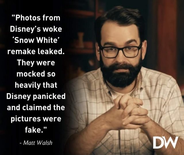 "Photos from Disney's woke "Snow White' remake leaked. They were mocked