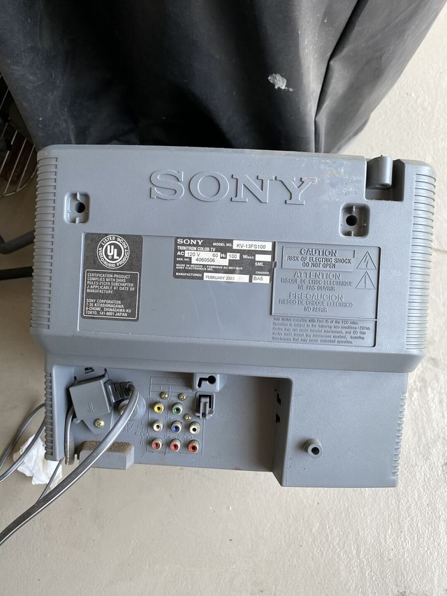 It has Component inputs! Most old CRT's from the early 1980's onward