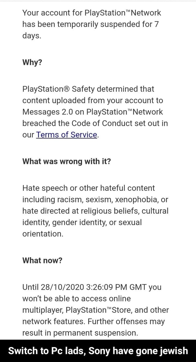 Gamers experience unexpected suspensions on their PlayStation Network  accounts