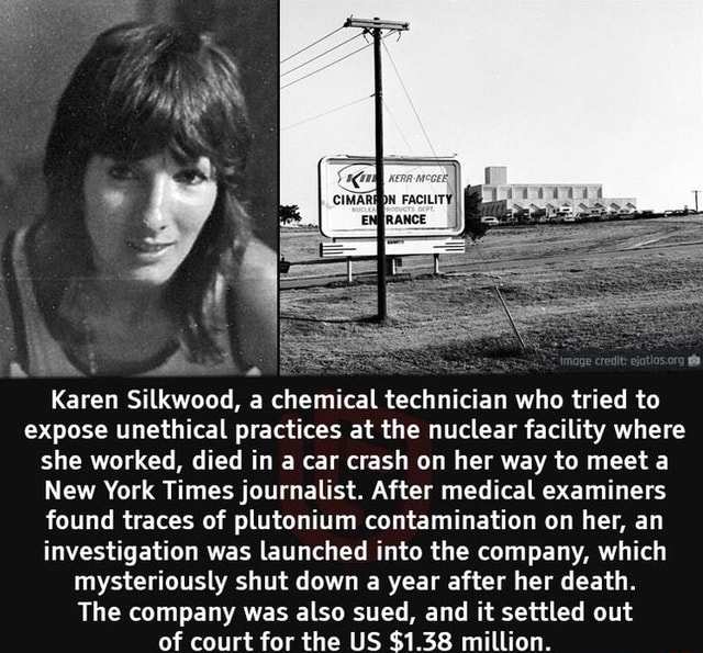 Karen Silkwood, a chemical technician who tried to expose unethical ...