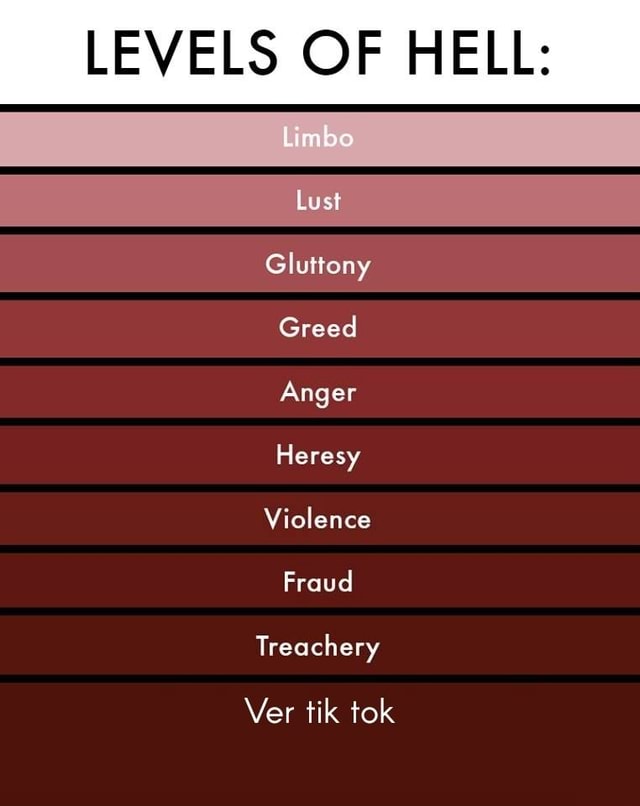 LEVELS OF HELL Greed Ver tik tok )