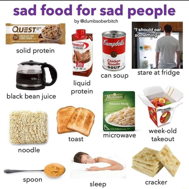 Sad food for sad people by @dumbsoberbitch should eat CHOCOLATE CHIP 28 ...