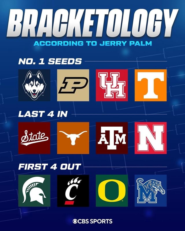 Current projections for the 2024 NCAA Tournament per Jerry Palm 🏀