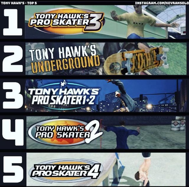 Tony Hawh S~ Tdps Tastagaamikeyransolo Pro Skater Ss Towy Hawks Ny Hawk On Pro 5 Smeea Ifunny