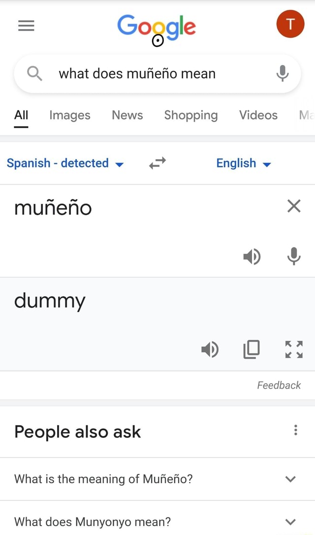 Goggle Q. what does mufiefio mean All Images News Shopping Videos Me