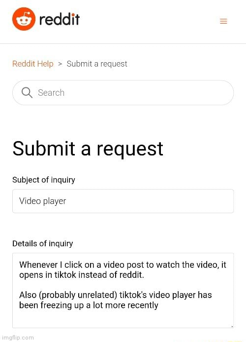 Submit a request – Reddit Help