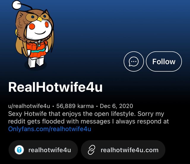 I Follow I RealHotwife4u ujrealhotwife4u - 56,889 karma Dec 6, 2020