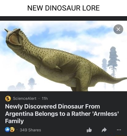 NEW DINOSAUR LORE @ Sciencedlert - 11 Newly Discovered Dinosaur From ...