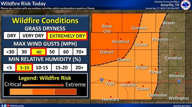 Wildfire Risk Today Please use caution with any outdoor activities ...