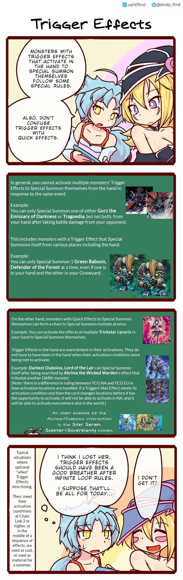 Trigger effects and quick effects are different iFunny