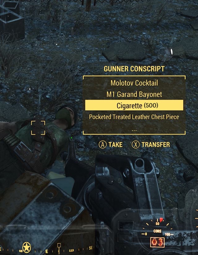 GUNNER CONSCRIPT Molotov Cocktail Garand Bayonet Cigarette (500 ...