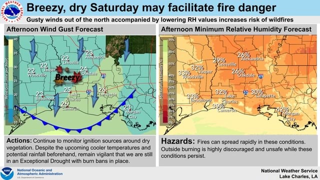 Breezy, dry Saturday may facilitate fire danger Gusty winds out of the ...