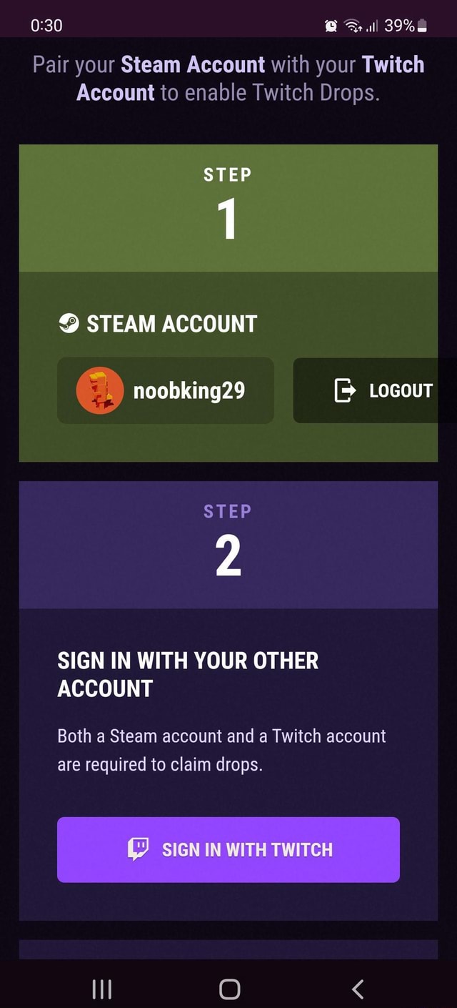 39 Pair your Steam Account with your Twitch Account to enable Twitch