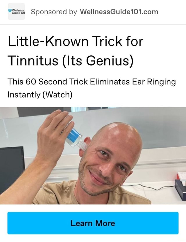 Vex, Sponsored by Little-Known Trick for Tinnitus (Its Genius) This SO ...