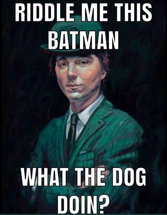 Riddle Me This Batman What The Dog Doin