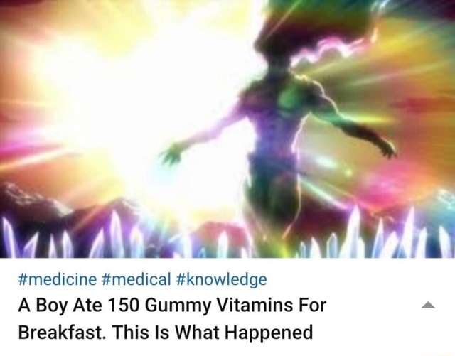 Boy Ate 150 Gummy Vitamins For Breakfast #medicine #medical #knowledge A Boy Ate 150 Gummy Vitamins For A