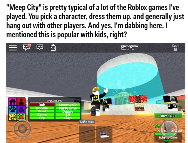 Meep City Is Pretty Typical Of A Lot Of The Roblox Games I Ve Played You Pick A Character Dress Them Up And Generally Just Hang Out With Other Players And Yes I M