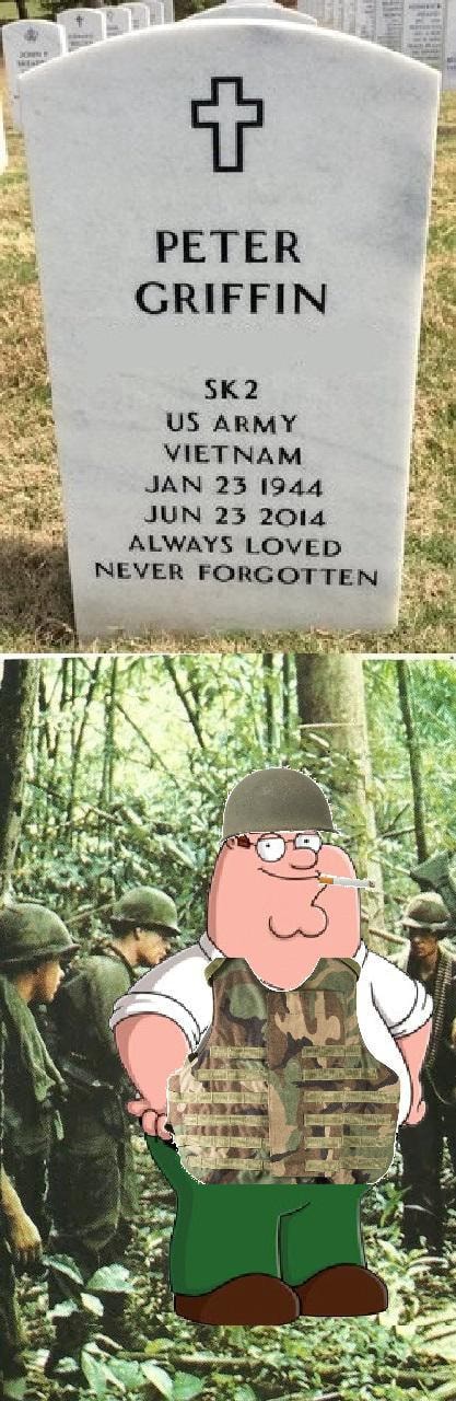 PETER GRIFFIN US ARMY VIETNAM JAN 23 1944 JUN 23 2014 ALWAYS LOVED ...