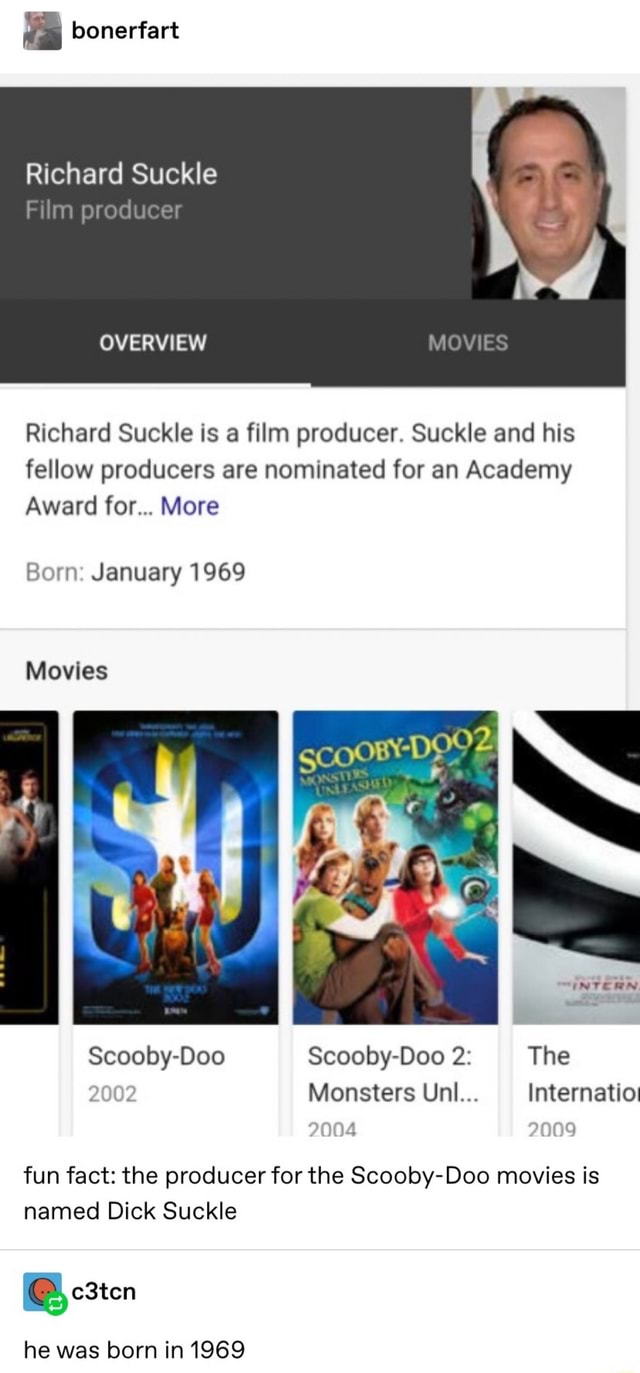 Richard Suckle Richard Suckle is a film producer. Suckle and his fellow