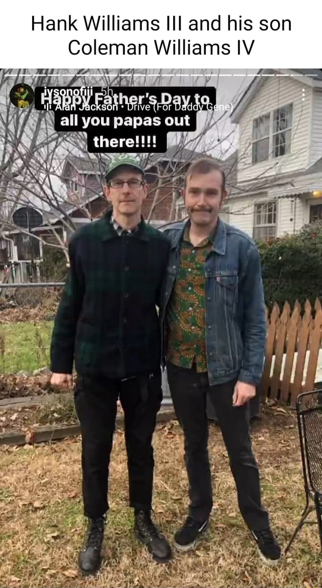Hank Williams III and his son Coleman Williams IV ivsonofiii Afan