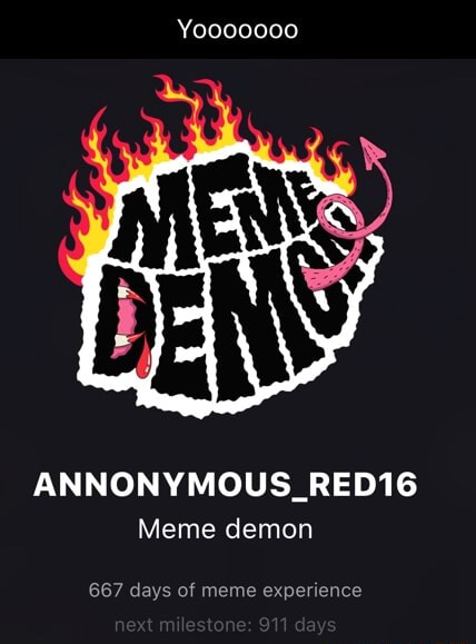 Yooooo0o ANNONYMOUS_RED16 Meme demon 667 days of meme experience - iFunny