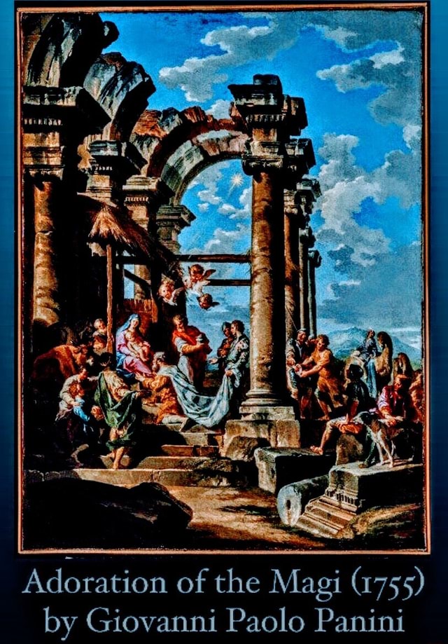Adoration of the Magi (1755) by Giovanni Paolo Panini - iFunny