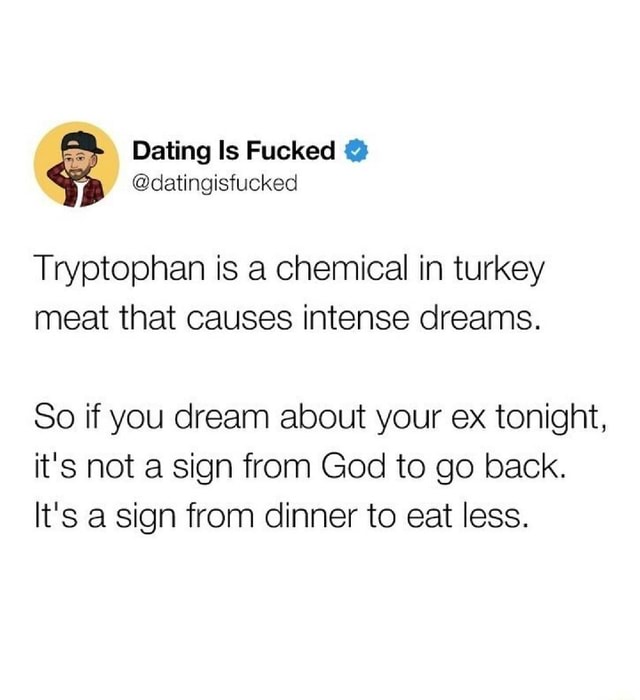 Tryptophan is a chemical in turkey meat that causes intense dreams. So