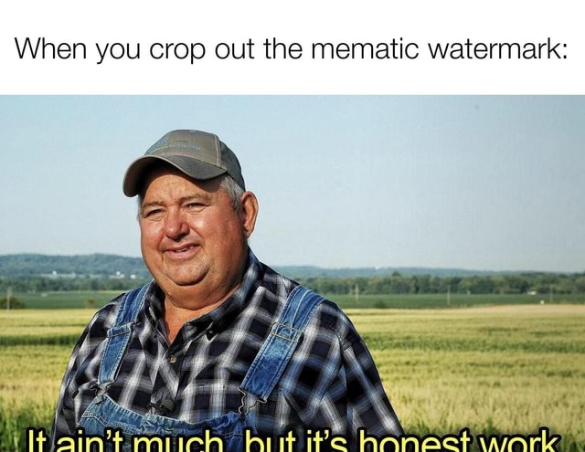 When you crop out the mematic watermark: - iFunny
