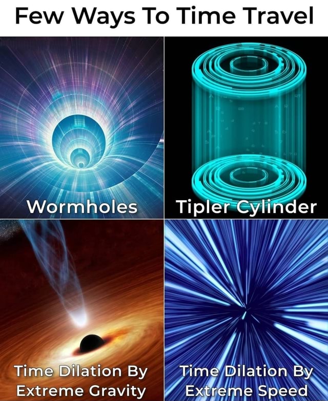 Few Ways To Time Travel Wormholes ww Time Dilation By Extreme Gravity