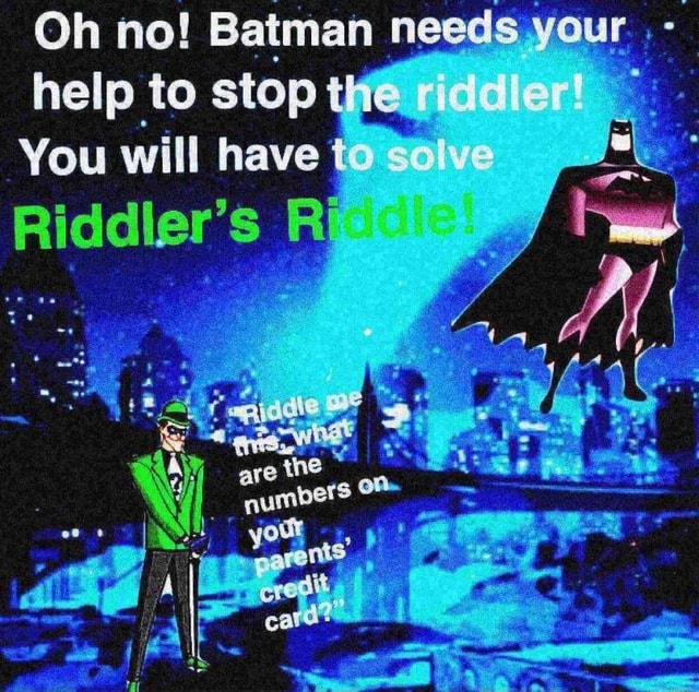 Bat man needs your help - Oh no! Batman needs. youg help to stop the ...