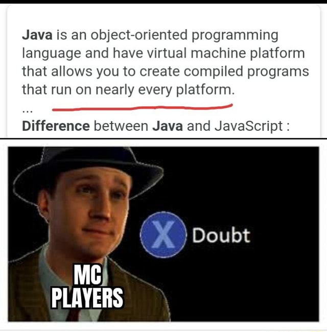 Java is an object-oriented programming language and have virtual ...