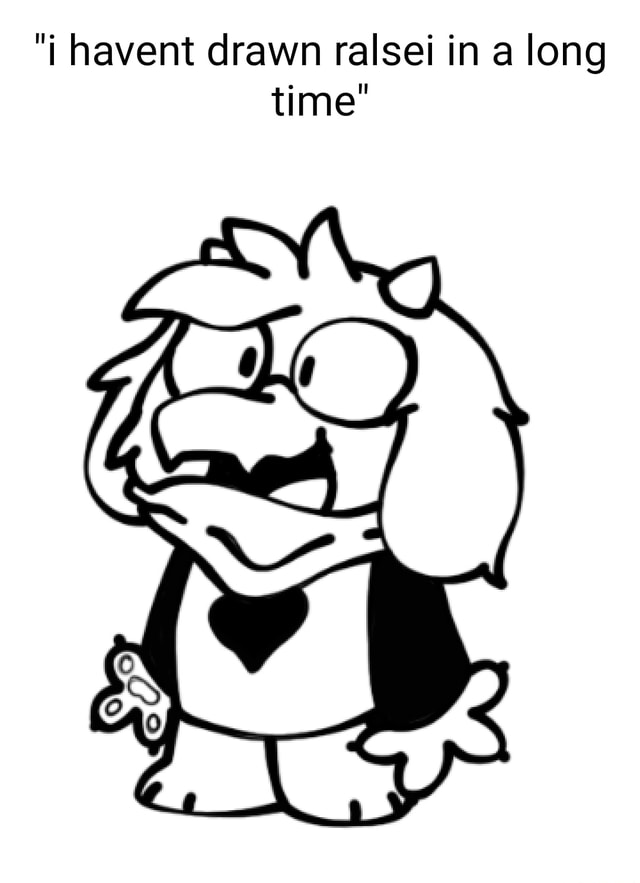 Havent drawn ralsei in a long time" - iFunny